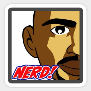 NERD! Face Logo - Over the heart Sticker